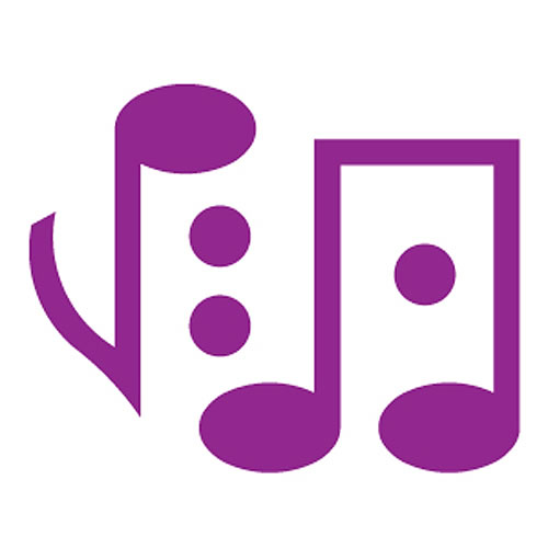 500x500 Musical Note Die Cut Large