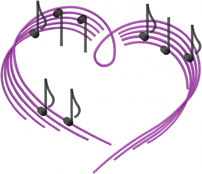 Purple Musical Notes | Free download on ClipArtMag