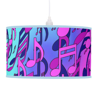 324x324 Musical Notes Table Amp Pendant Lamps Zazzle