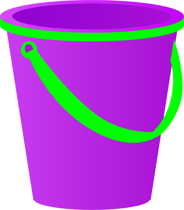 600x682 Purple Clipart Bucket