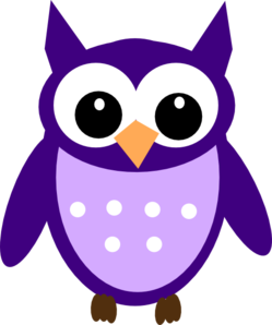 249x298 Dark Purple Owl Clip Art