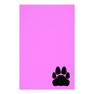 324x324 Paw Print Stationery Zazzle
