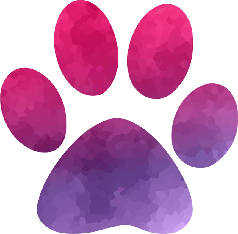 Purple Paw Prints | Free download on ClipArtMag