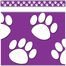 225x225 Purple Paw Prints Accents