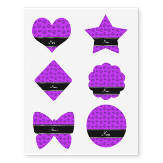 324x324 Paw Print Temporary Tattoos Zazzle