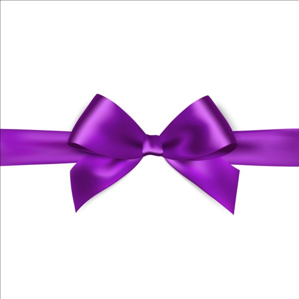 600x600 Purple Ribbon Bows Vector 02 Free Vectors Ui Download