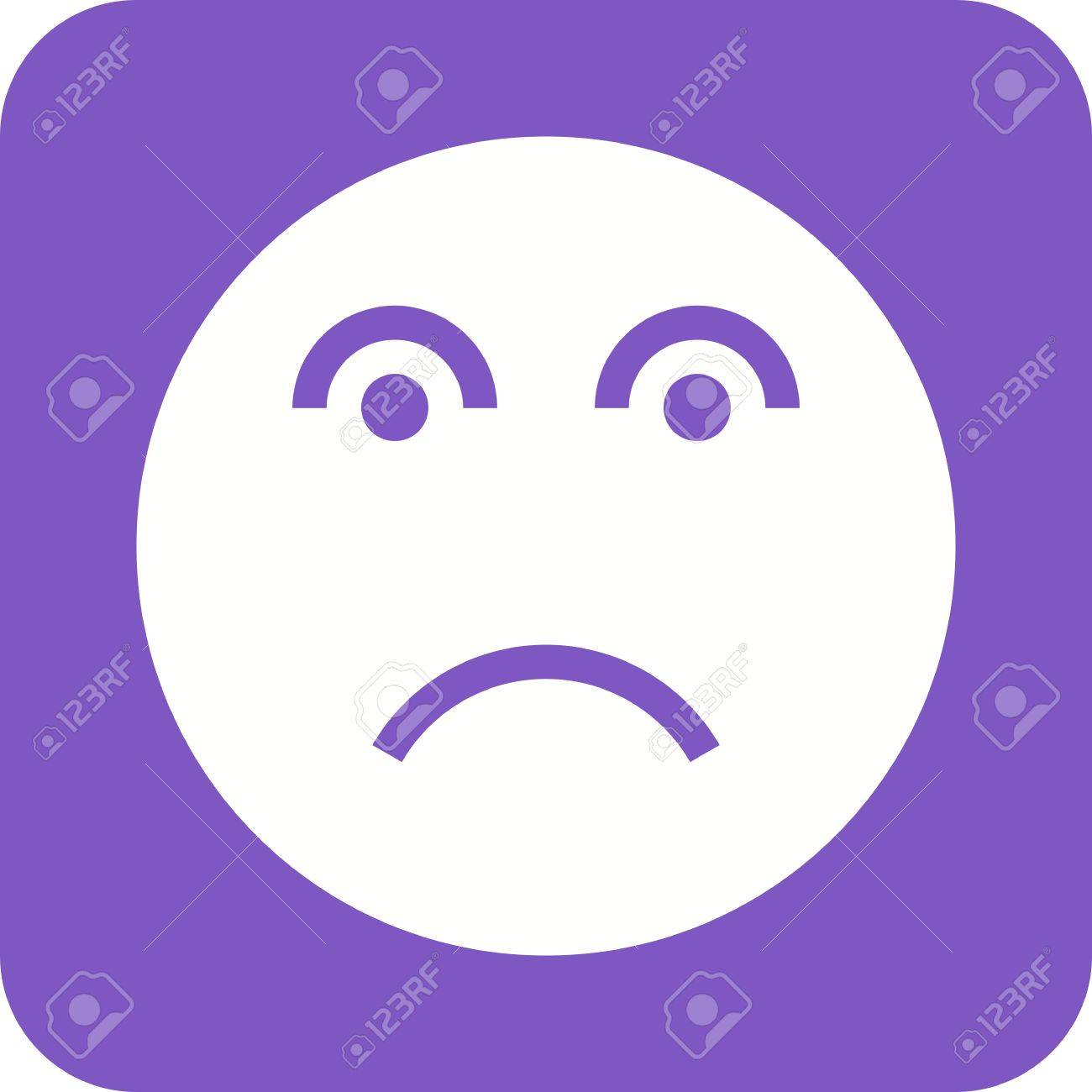 1300x1300 Disappointed, Frustrate, Sad Icon Vector Image. Can Also Be Used