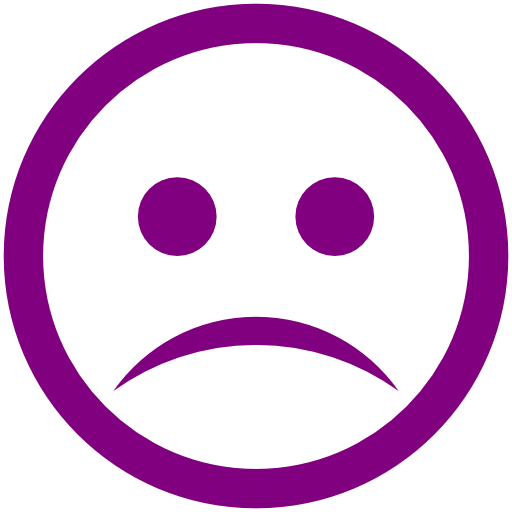 512x512 Free Purple Sad Icon