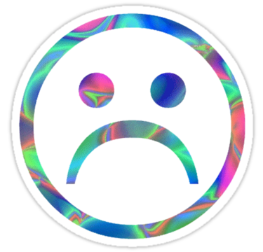 375x360 Tumblr Sad Face Stickers By Pictureedits Redbubble