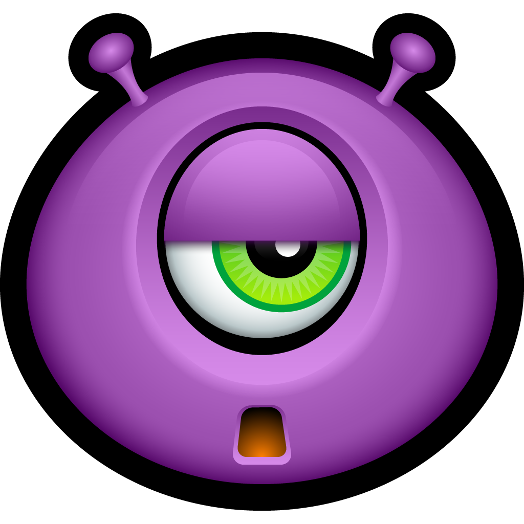 1024x1024 Monster, Mike, Smiley Face, Alien, Monsters, Sad, Emoticon