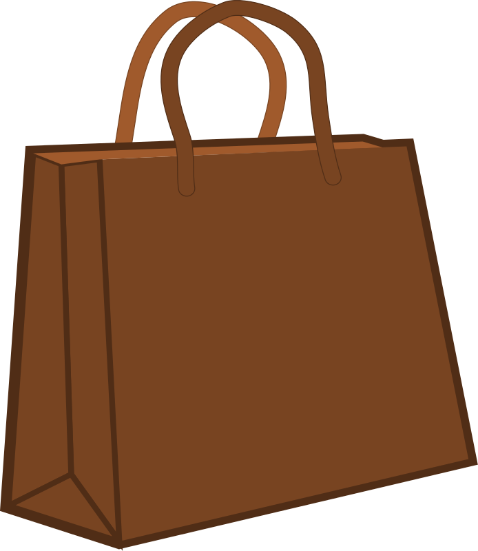 694x800 You Can Use This Brown Shopping Bag Clip Art On Your Personal