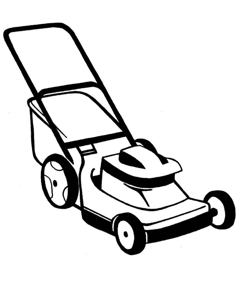 830x997 Lawn Mower Clipart 2