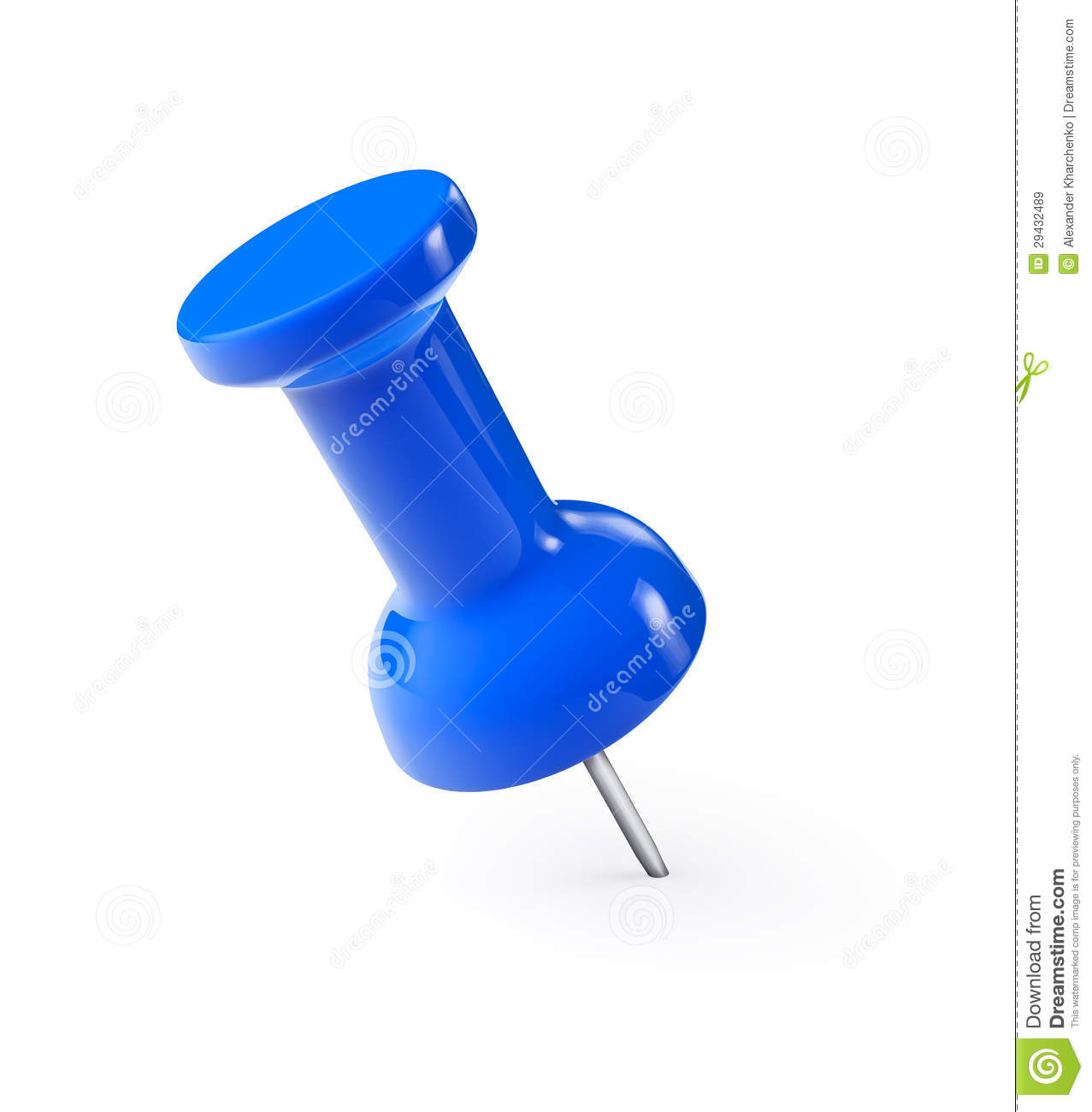 1277x1300 Blue Push Pin Clipart