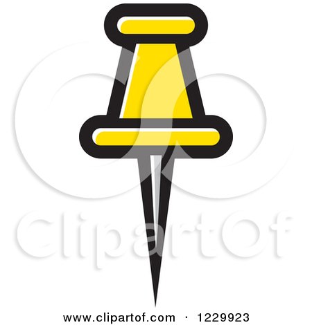 450x470 Clipart Of A Pink Push Pin Icon