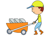 195x142 Person Pushing A Car Clipart