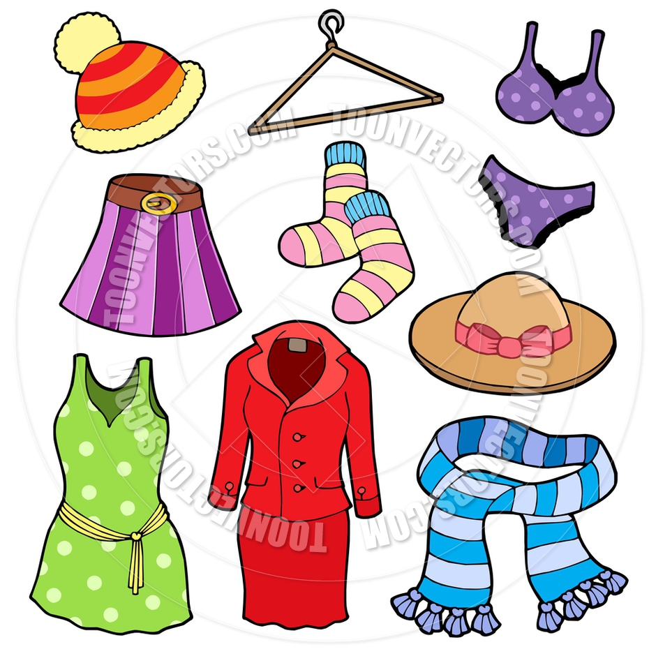 940x940 Cartoon Woman Clothes Collection By Clairev Toon Vectors Eps