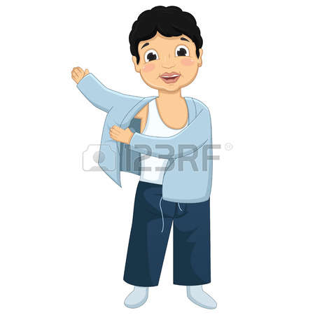 450x450 Boy Put On Pajamas Clipart Collection