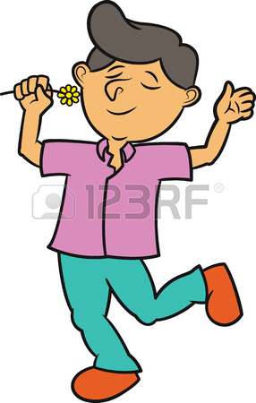 286x450 Man Applying Deodorant On Armpit Cartoon Illustration Royalty Free