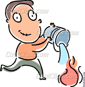 296x300 Putting Out Fire Clipart
