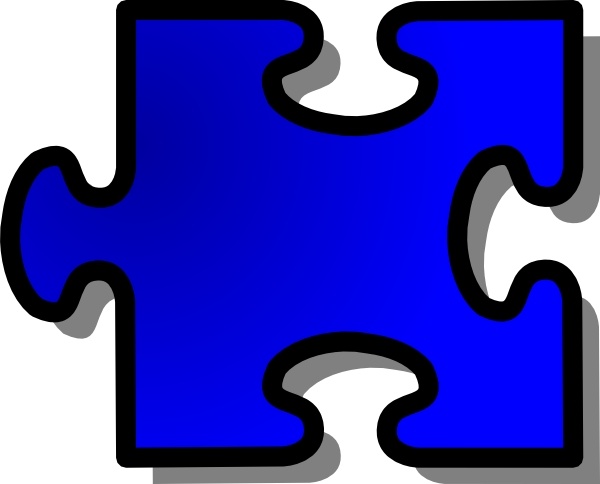 600x484 Blue Jigsaw Puzzle Piece Clip Art Free Vector In Open Office