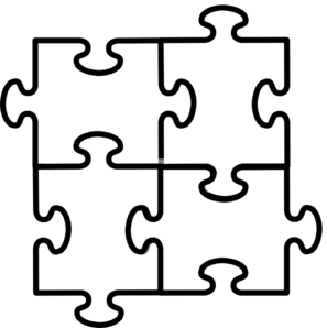 297x298 Puzzle Pieces Connected X4 Clip Art