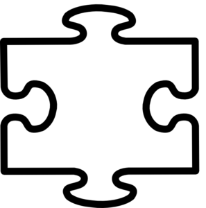 297x300 White All Puzzle Clip Art