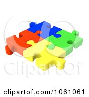 175x190 Royalty Free Cgi Clip Art Illustration Of 3d Connected Colorful