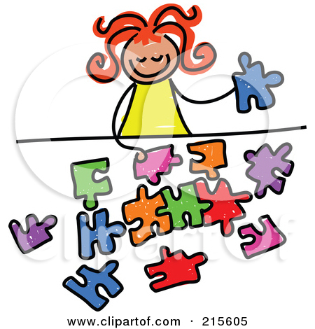 450x470 Clip Art Puzzles On Table Clipart