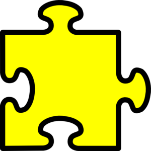 300x300 Yellow Puzzle Piece Clip Art