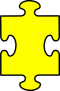 198x297 Puzzle Piece Yellow Clip Art