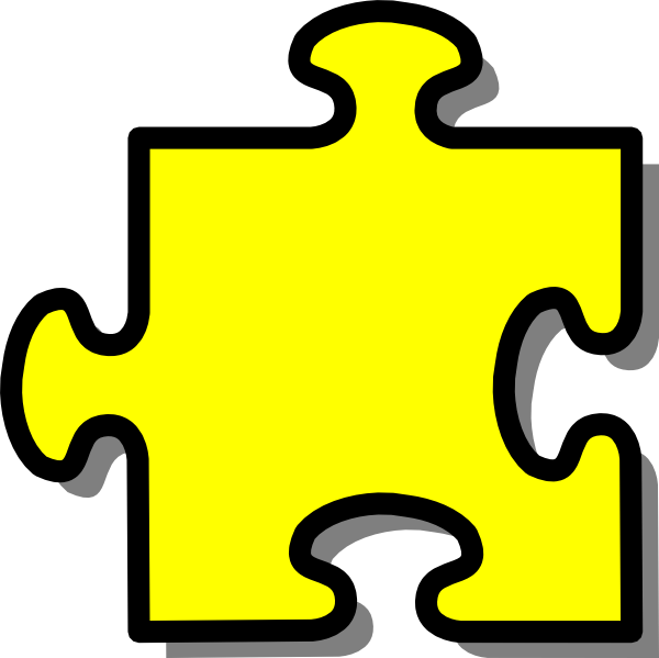 600x599 Yellow Puzzle Piece Clip Art