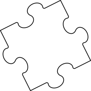 300x300 Jigsaw Puzzle Piece Outline Clip Art