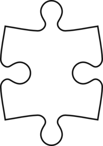 210x297 Puzzle Piece Outline Clip Art