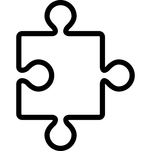 512x512 Puzzle Piece Outline