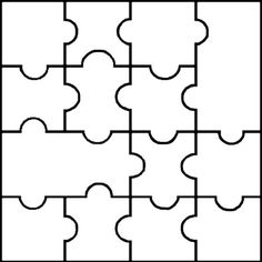 236x236 Blank Puzzle Pieces Printable