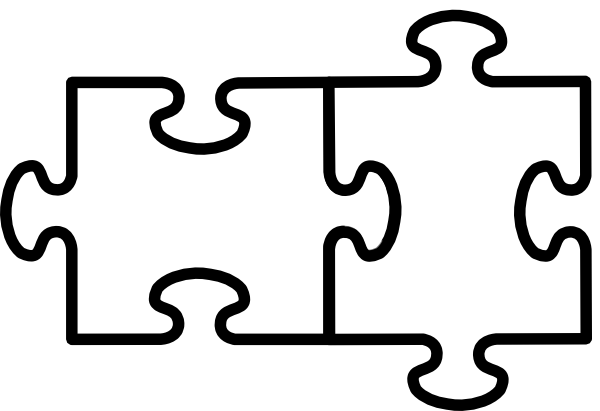 Puzzle Pieces Vector Clipart