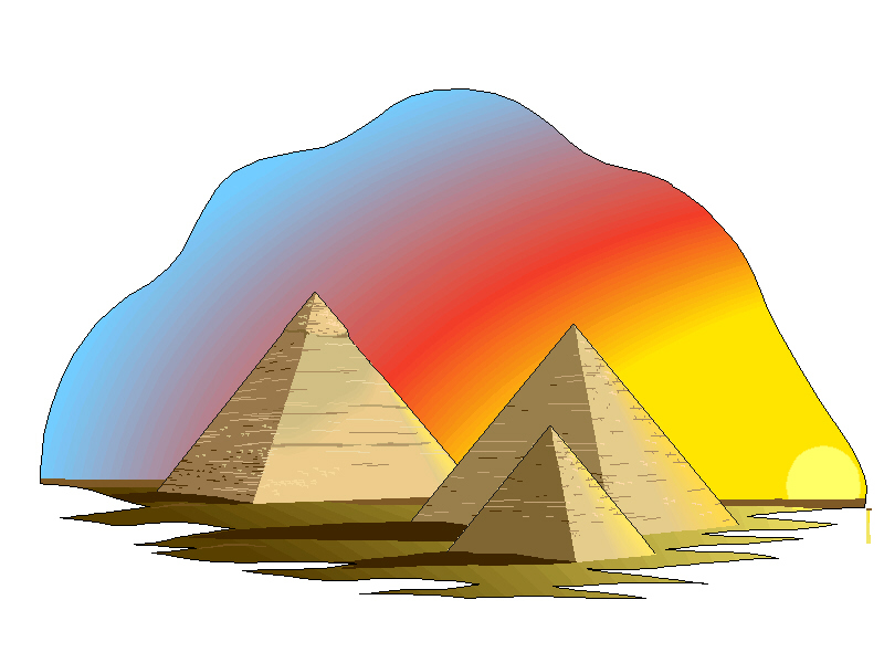 800x600 Pyramid Clipart Three