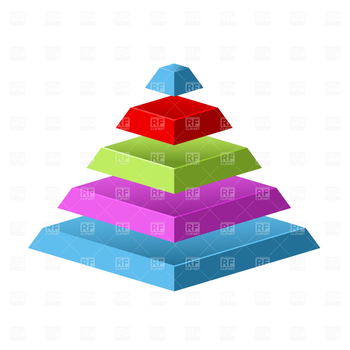 1200x1200 Sliced Pyramid Royalty Free Vector Clip Art Image