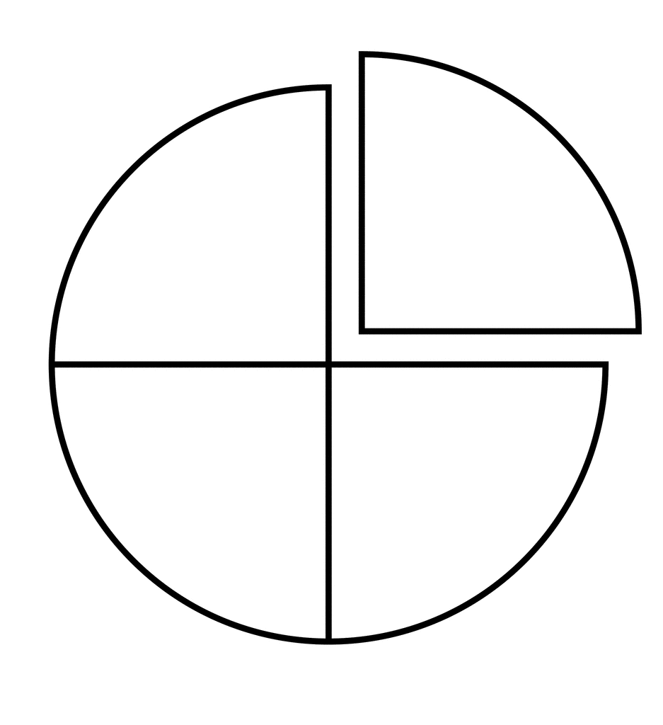 937x1024 Quarter Of That Clipart 1982670