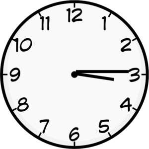300x300 Quarter Past Three Clip Art