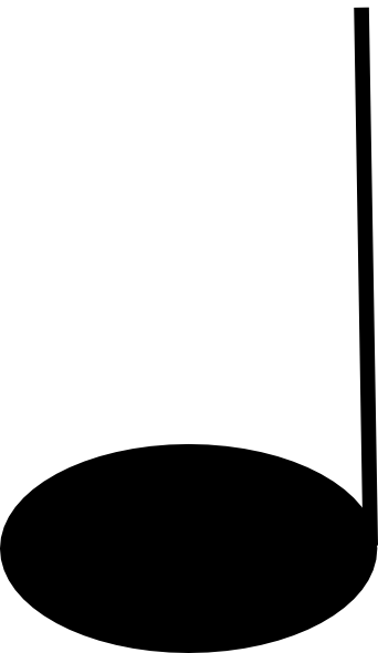 342x591 Quarter Note Clip Art