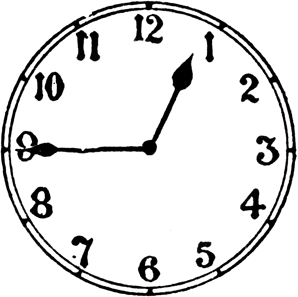 1024x1021 Quarter To 1 Clipart Etc Clipart Panda