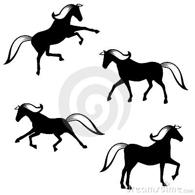 400x400 Quarter Horse Head Clip Art Stock Vector Horse Head With Flying