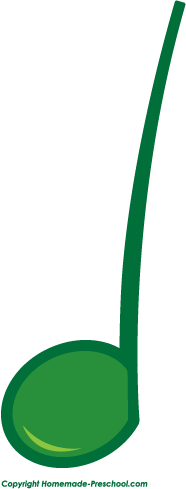 186x489 Free Music Notes Clipart