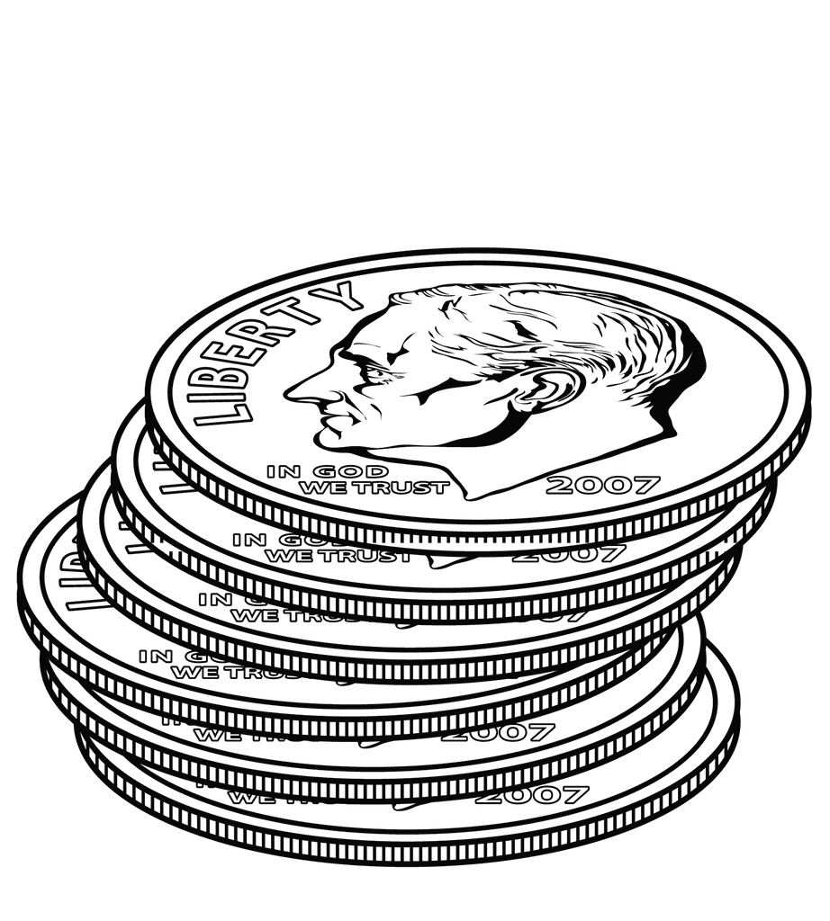 922x1024 Canadian Nickel Clipart