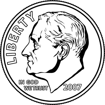 350x350 Dime Clip Art