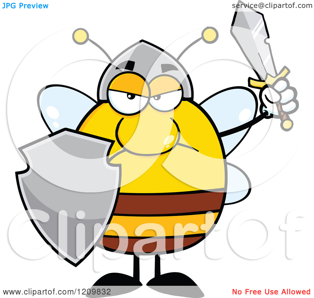 1080x1024 Bee Clipart Warrior