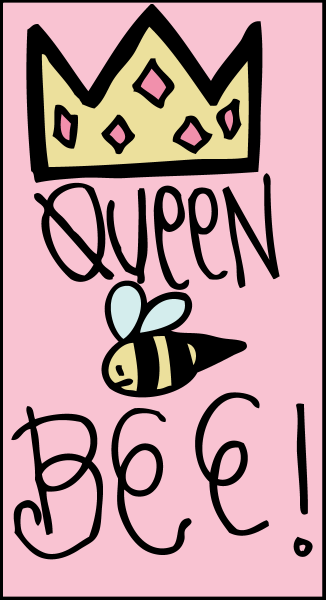 652x1200 Queen Bee Clipart