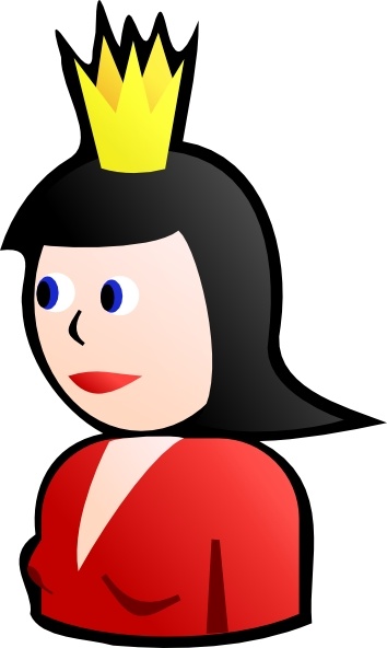 354x592 Queen On Card Clip Art Free Vector In Open Office Drawing Svg