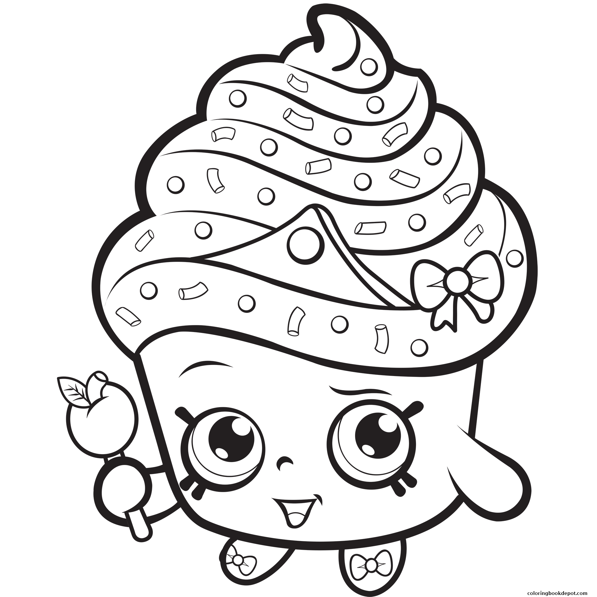 2048x2048 Cupcake Queen Exclusive To Color Coloring Pages